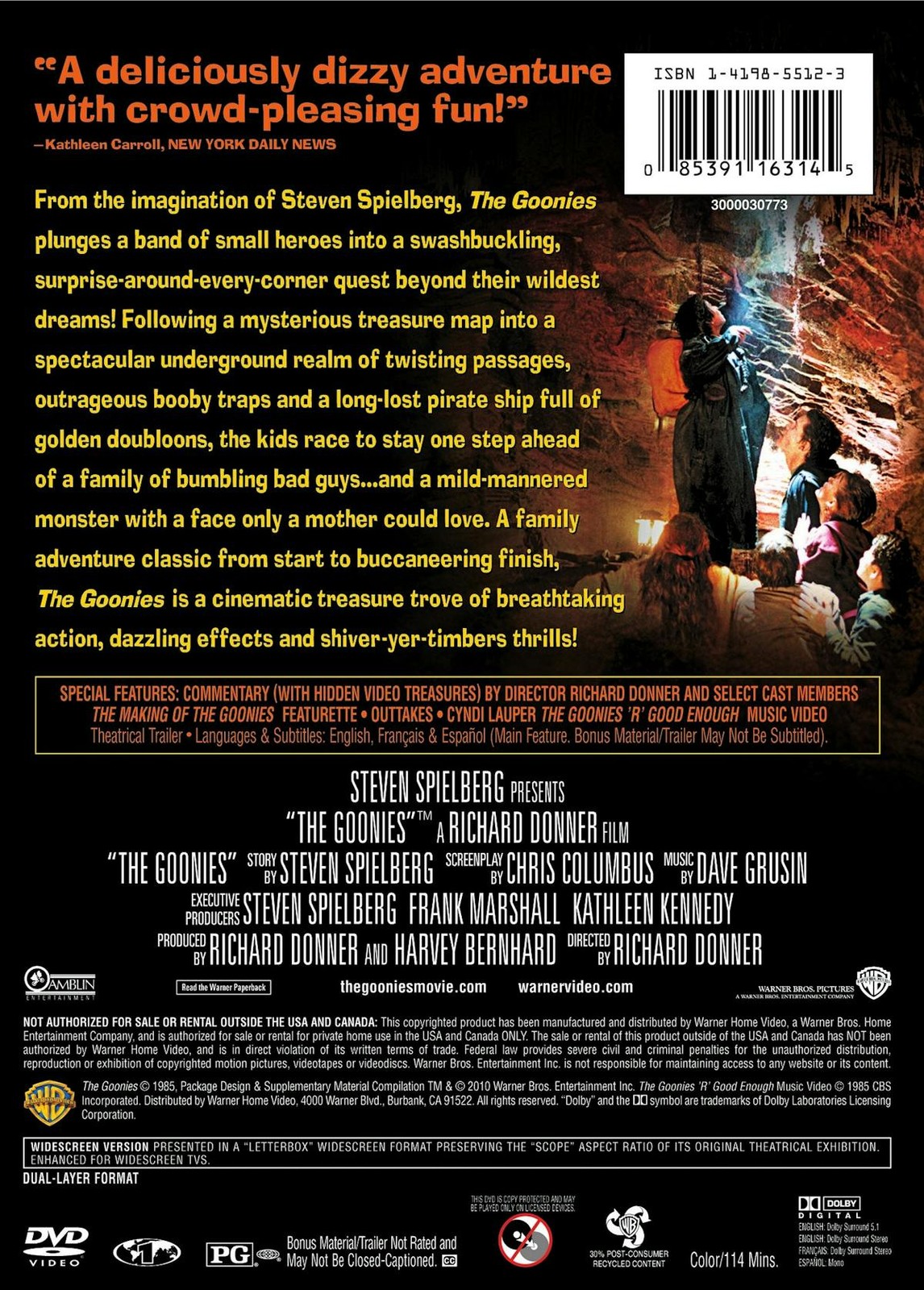 The Goonies DVD Sean Astin NEW