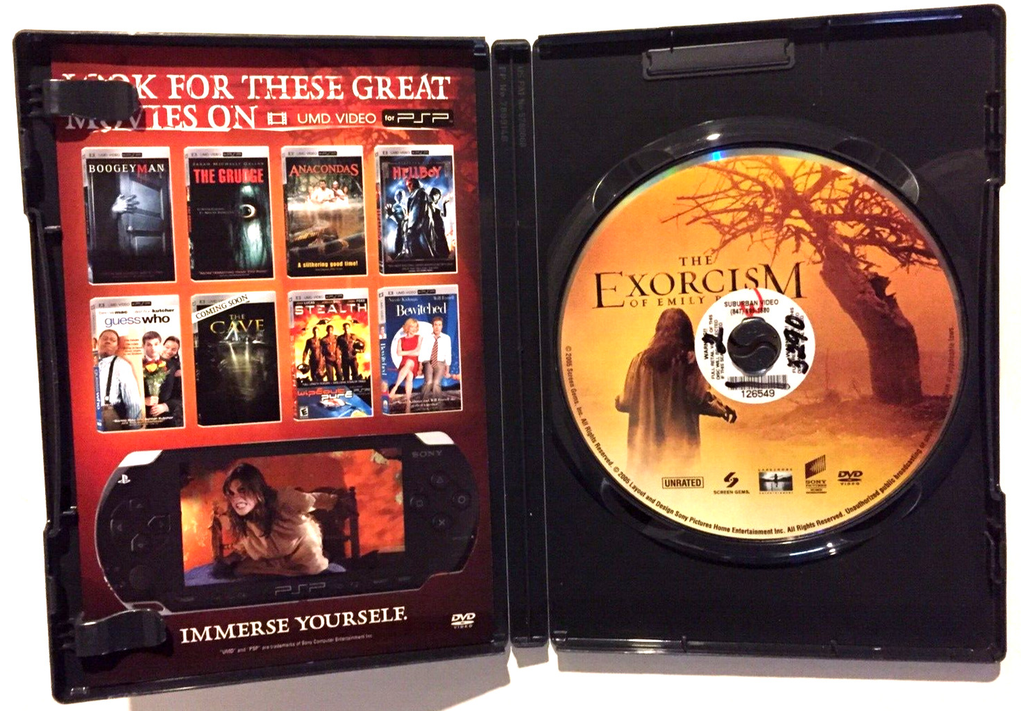 HORROR MOVIES~3 DVD’s~LOST SOULS/THE SKELETON KEY/THE EXORCISM OF EMILY ROSE~VG