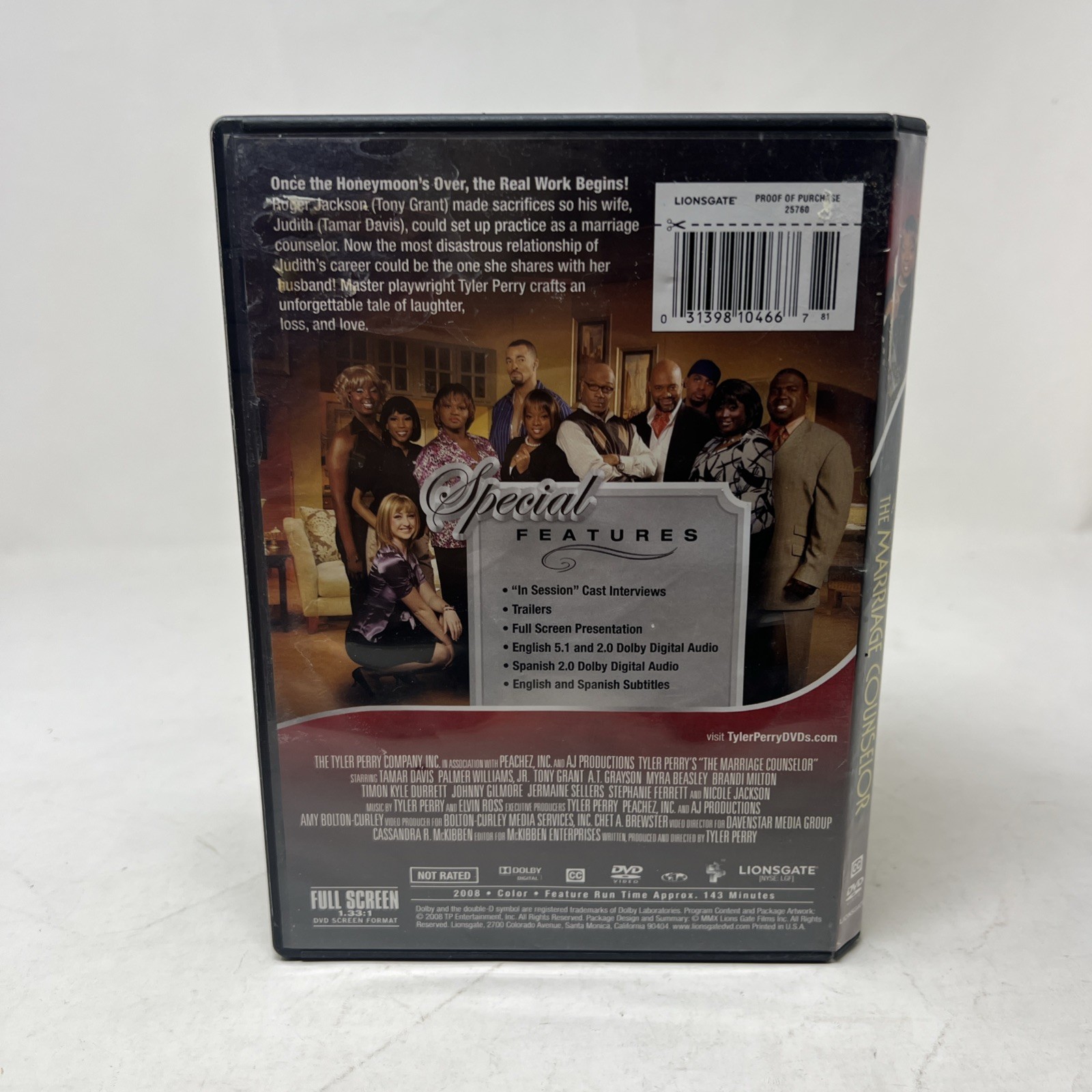 The Marriage Counselor (DVD, 2008)