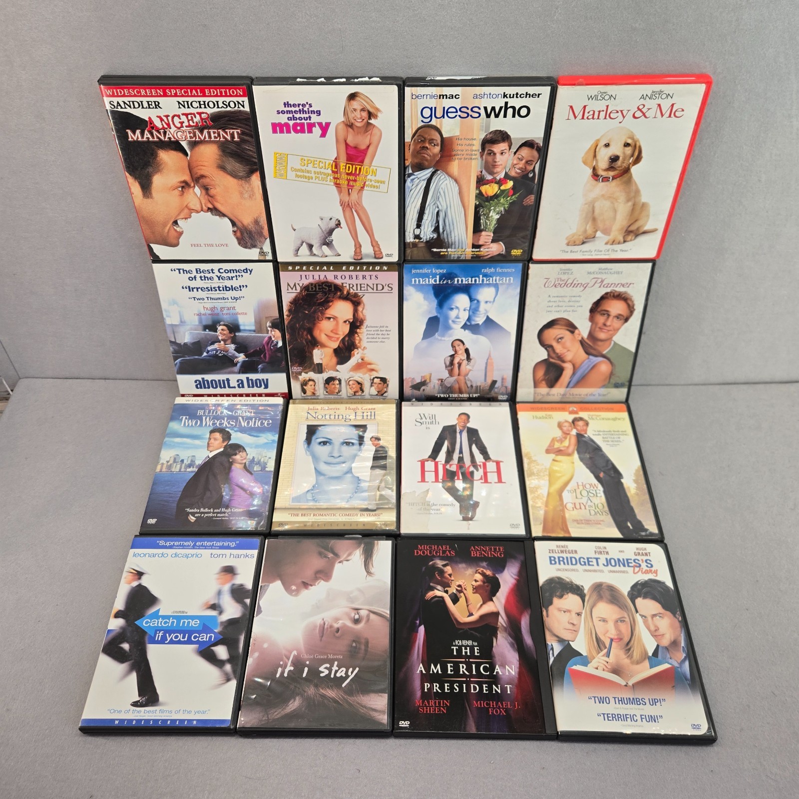 Huge Rom Com DVD Lot 16 Movies Jennifer Lopez Julia Roberts Sandra Bullock Drama