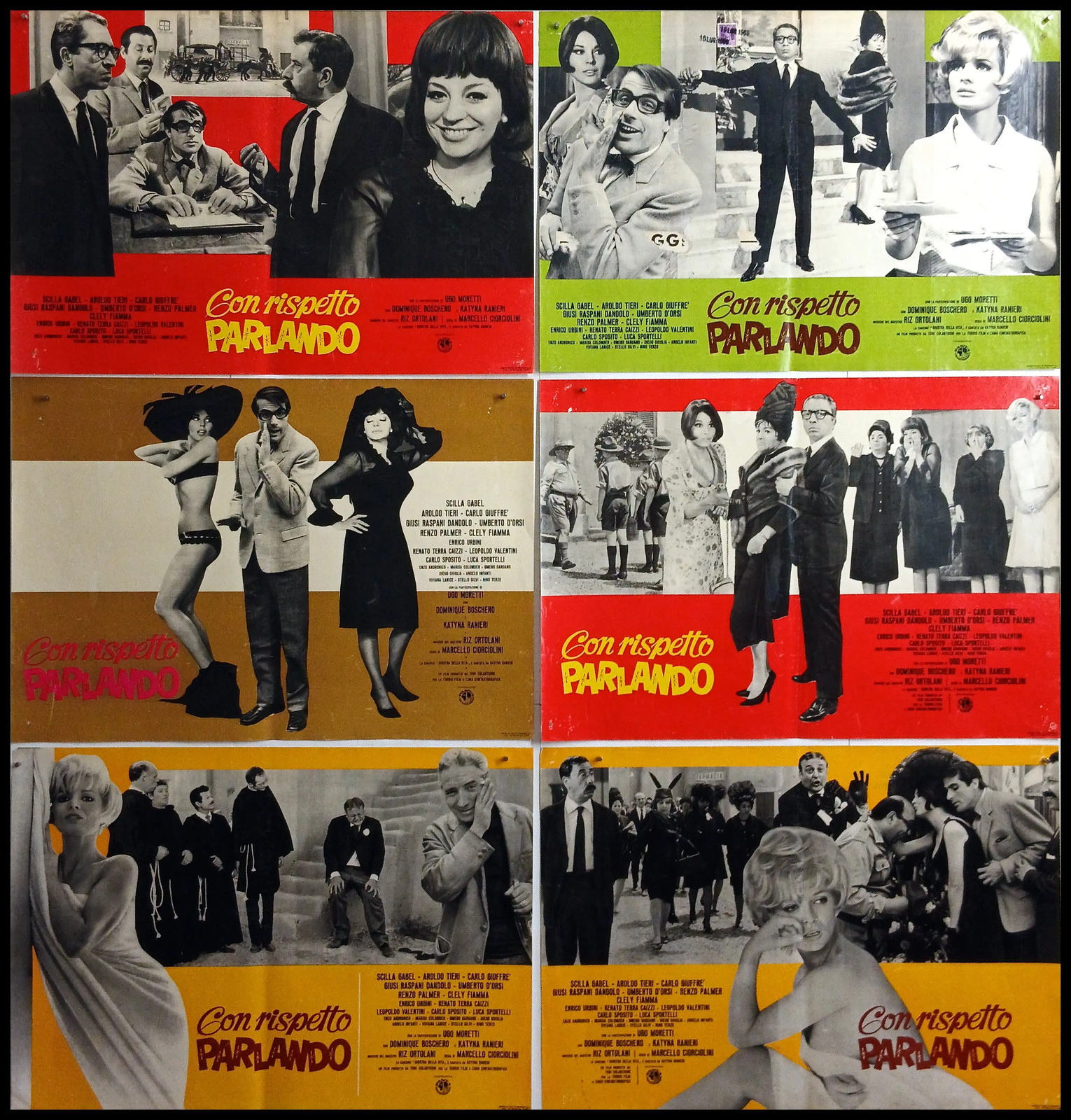 6fb cm.50×70-CON RISPETTO PARLANDO-GIUFFRE’-GABEL-TIERI-COMMEDIA-O73-ITA-6