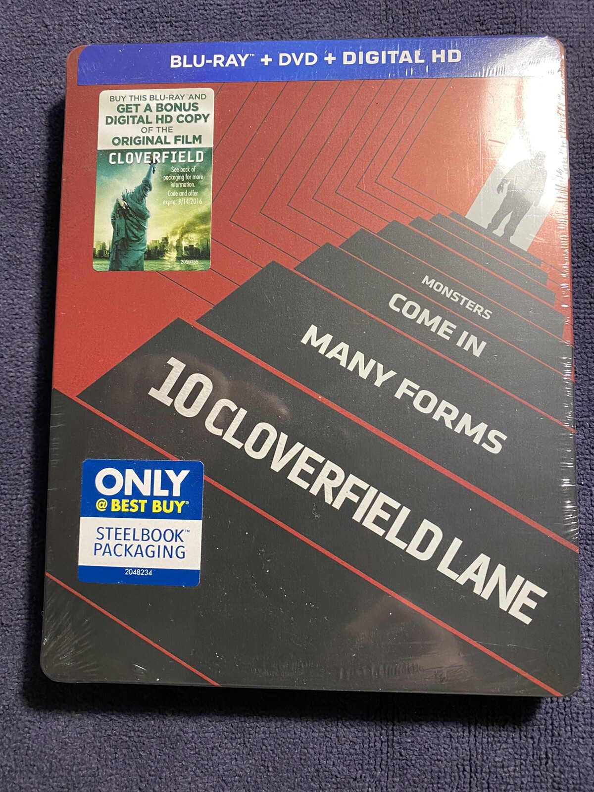 10 Cloverfield Lane Best Buy Exclusive Steelbook Blu-ray+DVD US Release