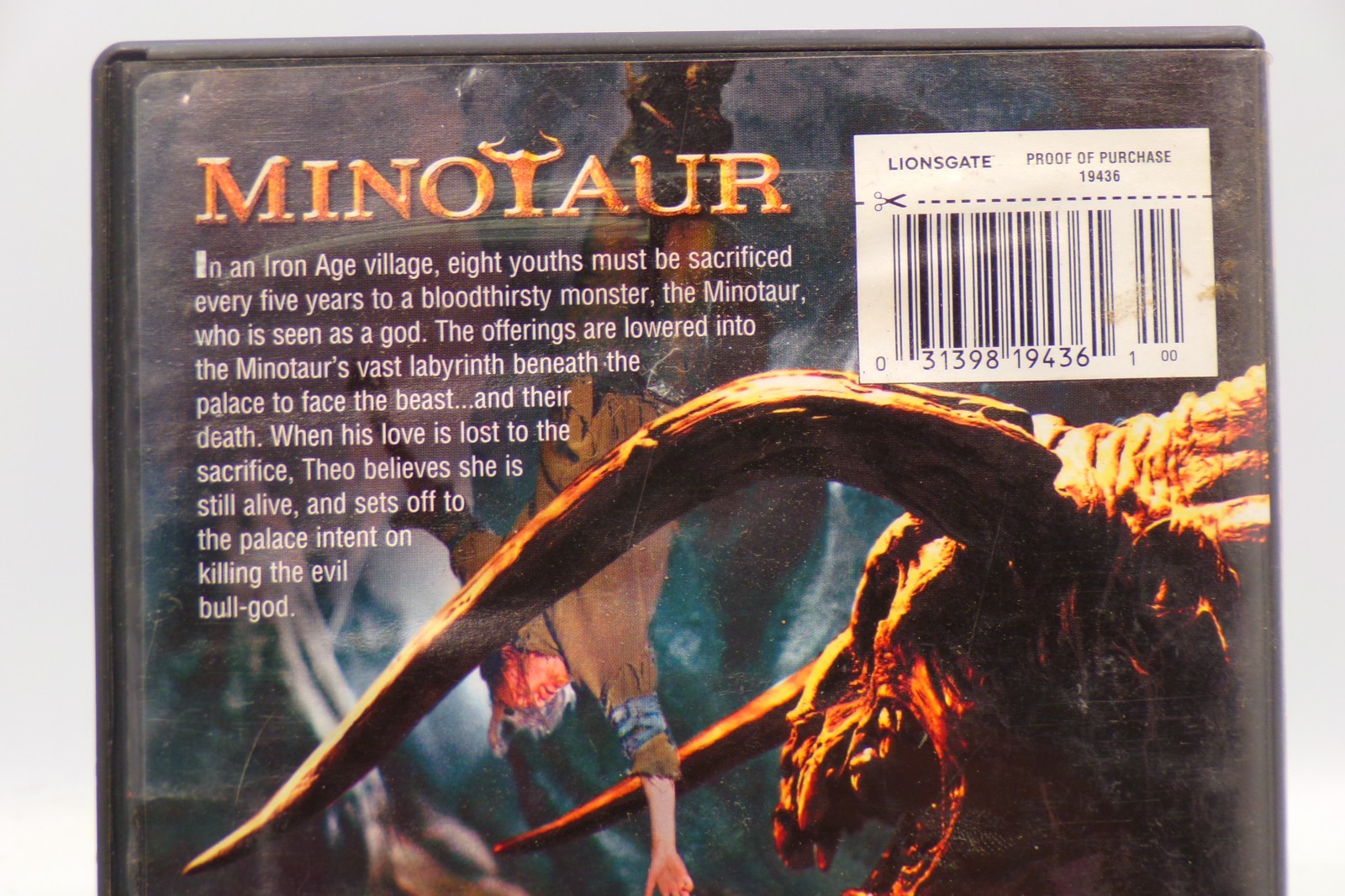 Minotaur DVD 2005 Horror Fantasy Lionsgate Rutger Hauer Tony Todd