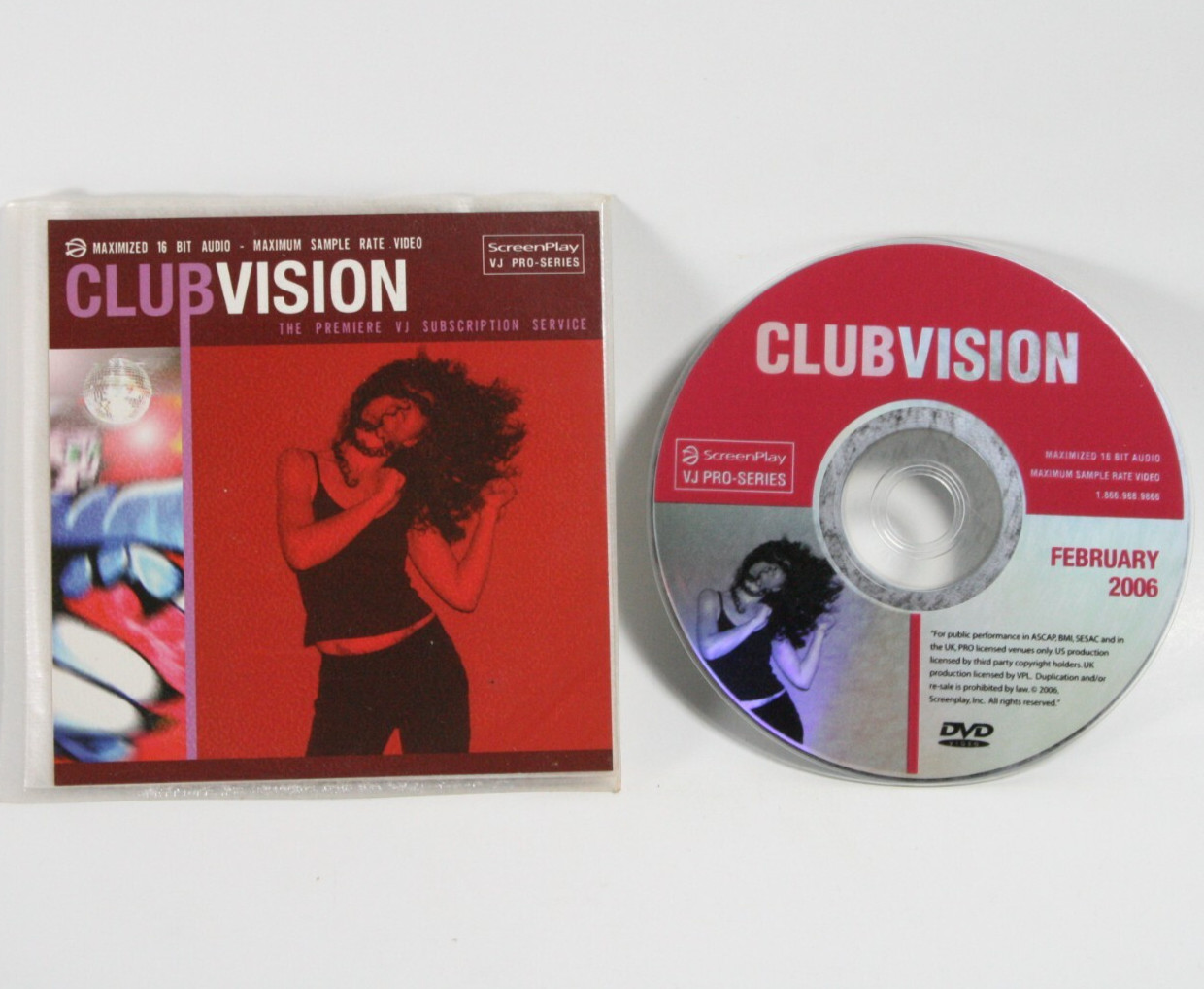 Club Vision Feb 2006 – Dvd – Screen Play VJ – Gwen Stefani Kraftwerk Keoki