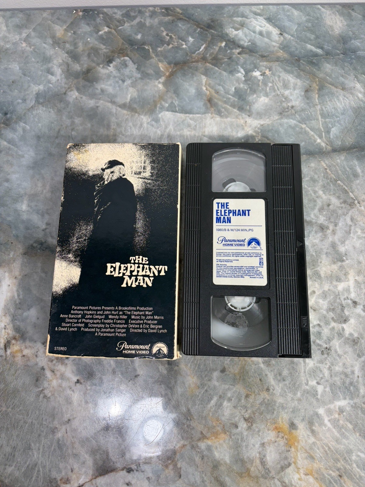 THE ELEPHANT MAN (1980) VHS PARAMOUNT 1ST DAVID LYNCH