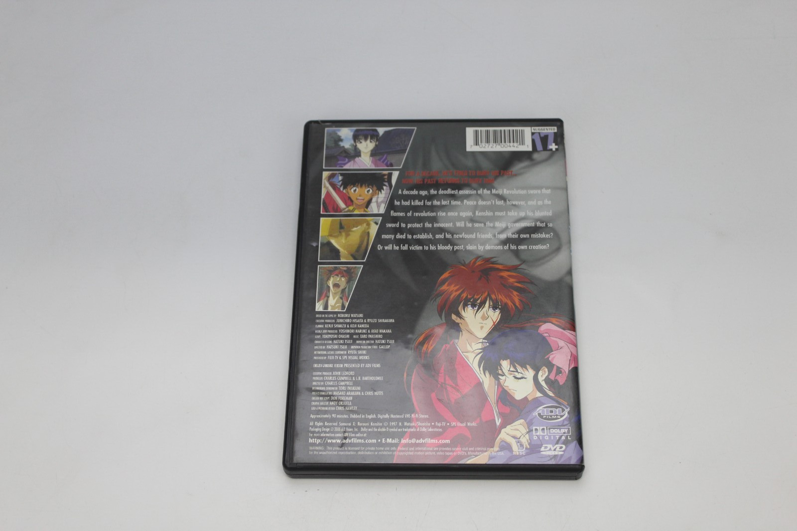 Samurai X – OVA 1: The Motion Picture (DVD, 2001) Anime ADV Films