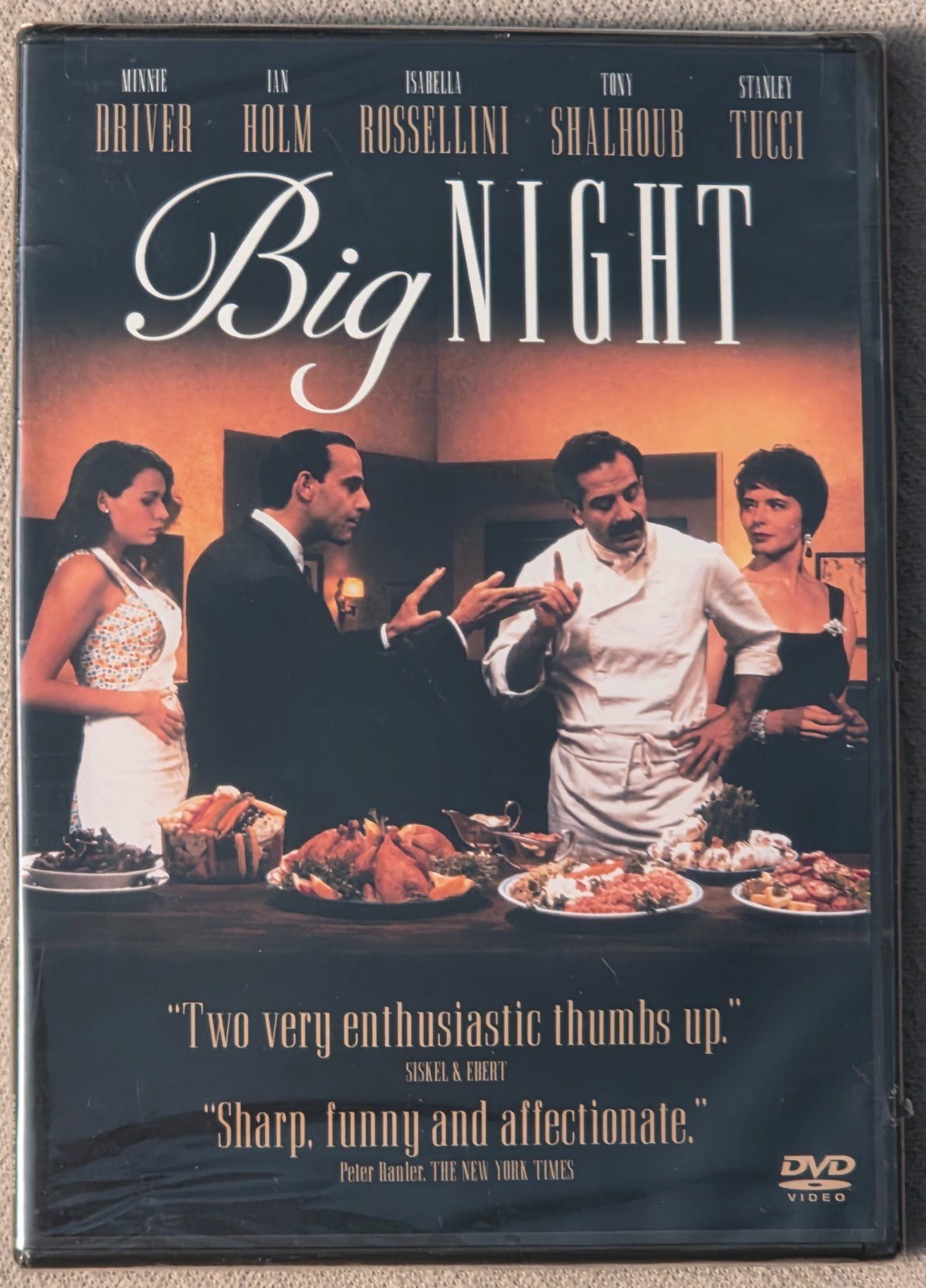 Big Night DVD Region 1 US, Minnie Driver, Ian Holm & Isabella Rossellini