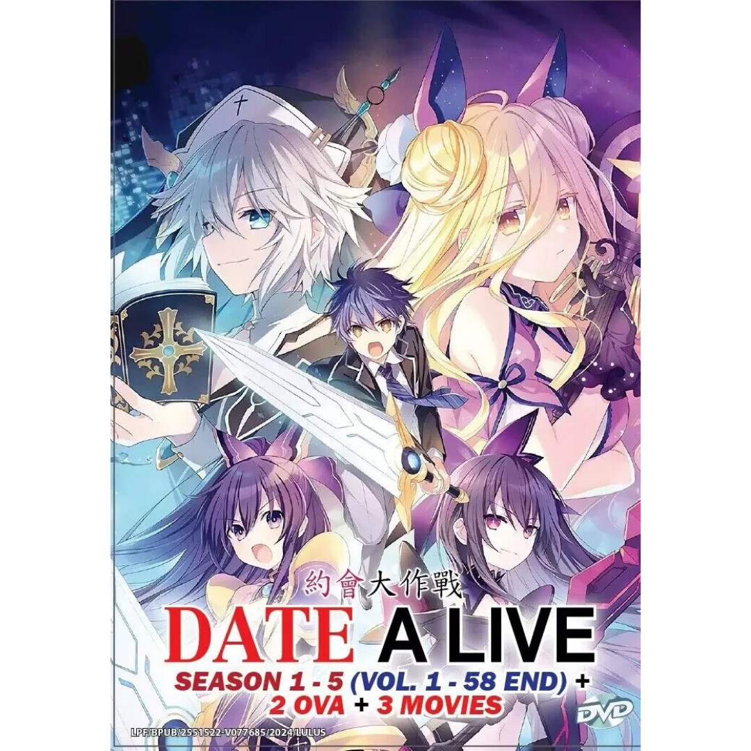 Date A Live Season 1-5 Complete Anime DVD English Dub All Region