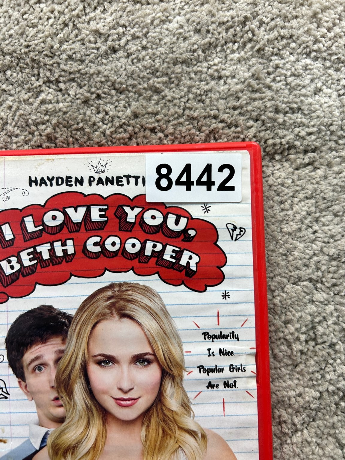 I Love You, Beth Cooper DVD 2009 Hayden Panettiere Chris Columbus Widescreen