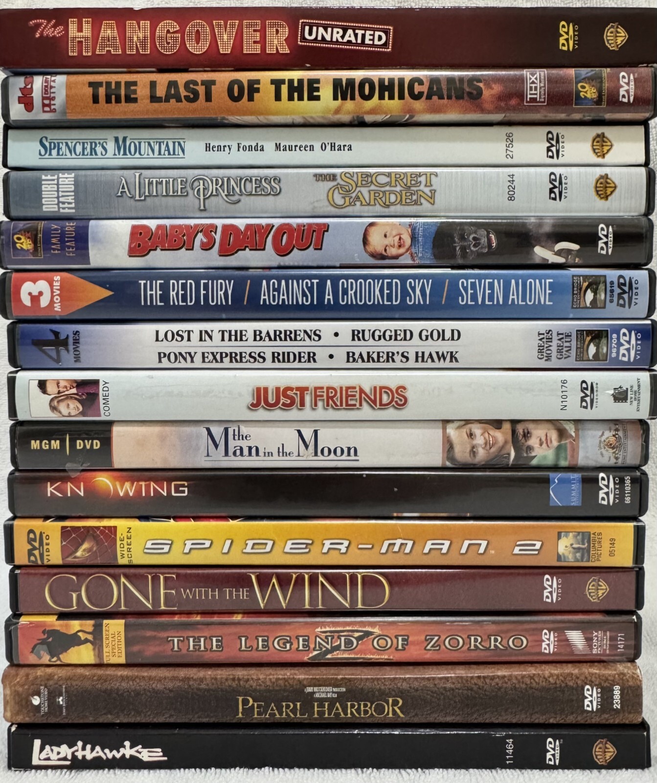 21 Movie Bundle – Family, Comedy, History, Superhero – Lot of 15 DVD