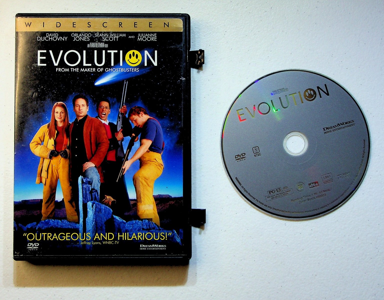 Evolution DVD (2001) Widescreen David Duchovny Ivan Reitman Sci-Fi Comedy
