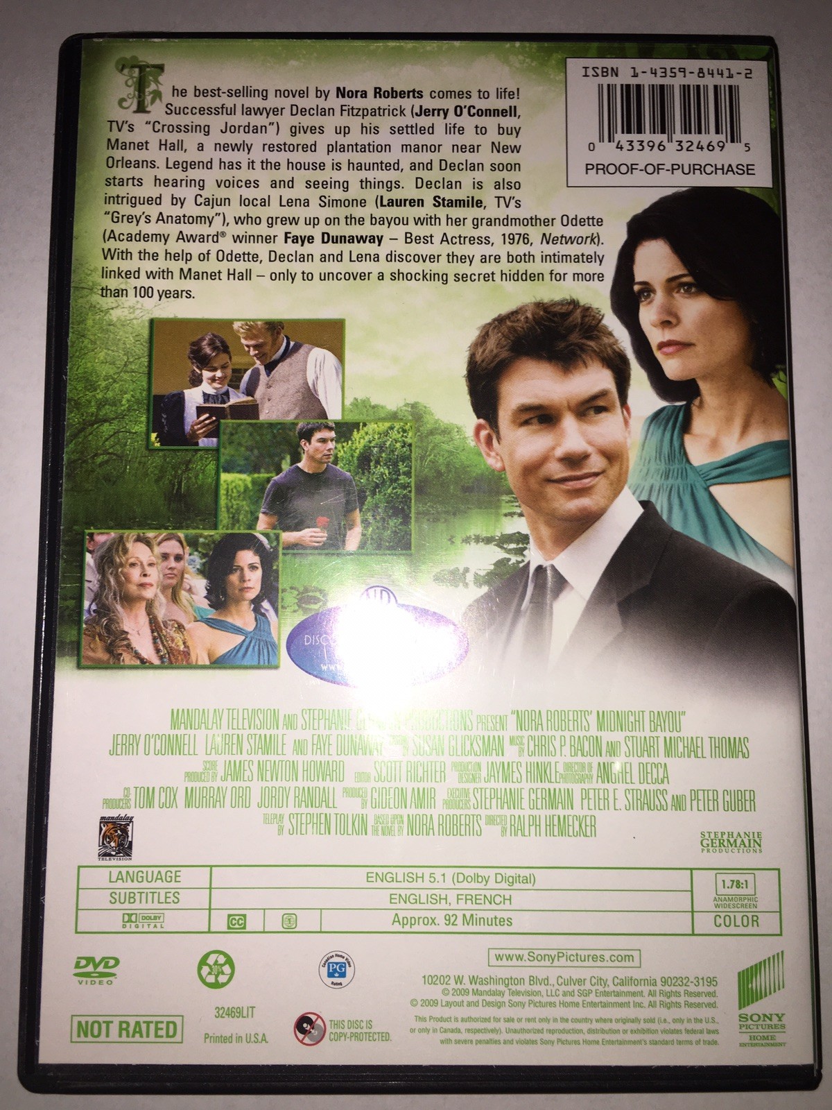 MINT Midnight Bayou DVD Jerry O’Connell Lauren Stamile