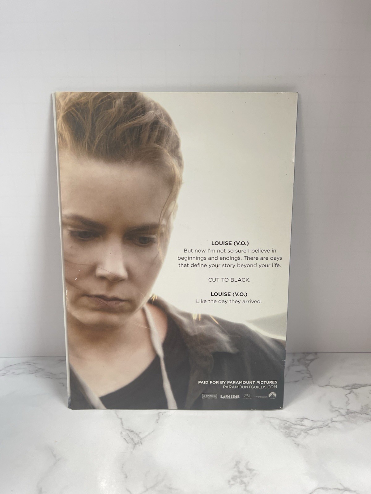 ARRIVAL DVD FYC FOR YOUR CONSIDERATION AWARD PROMO SCREENER AMY ADAMS