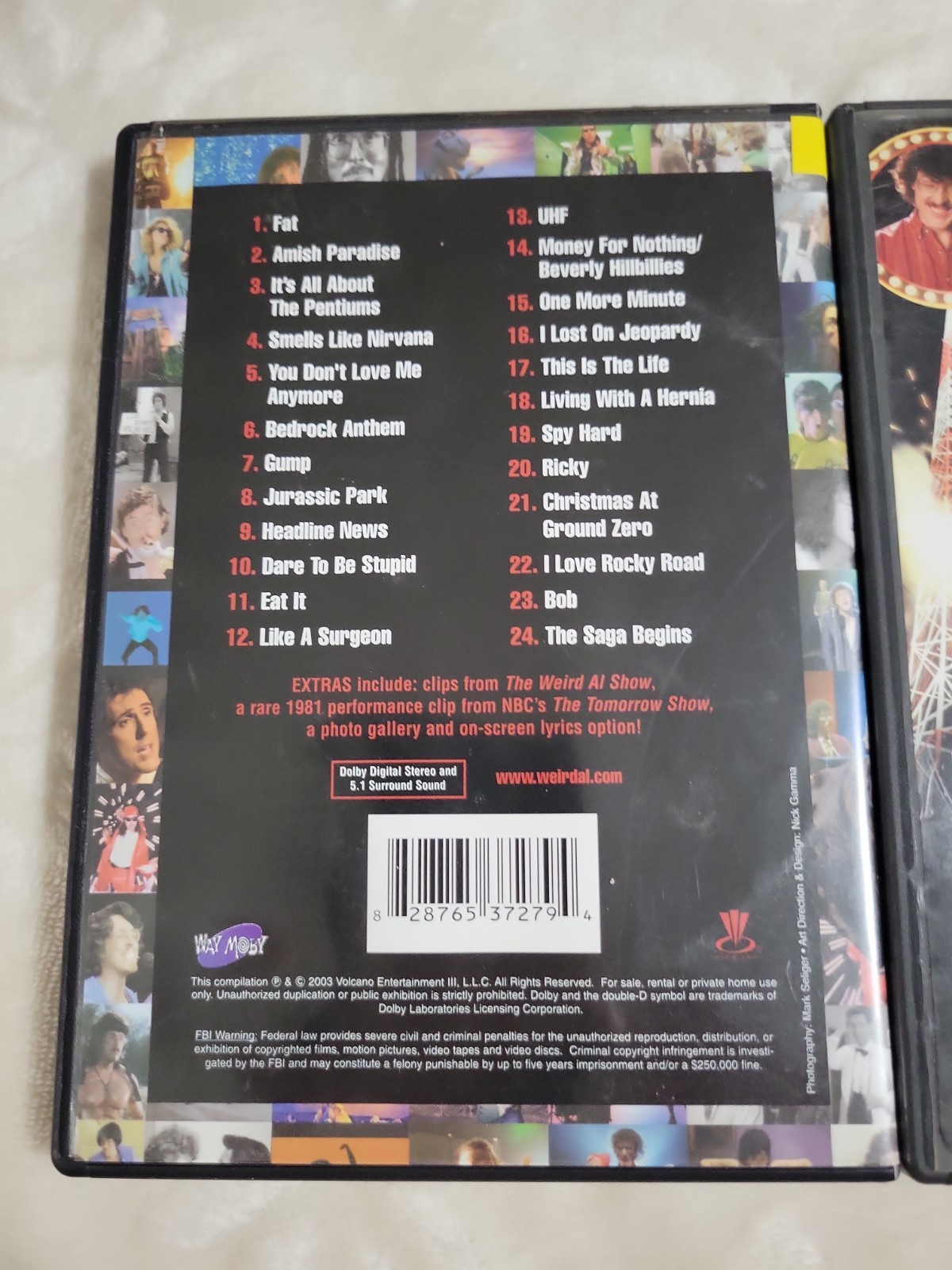 LOT OF 2 DVD”Weird Al” Yankovic: the Ultimate Video Collection And UHF
