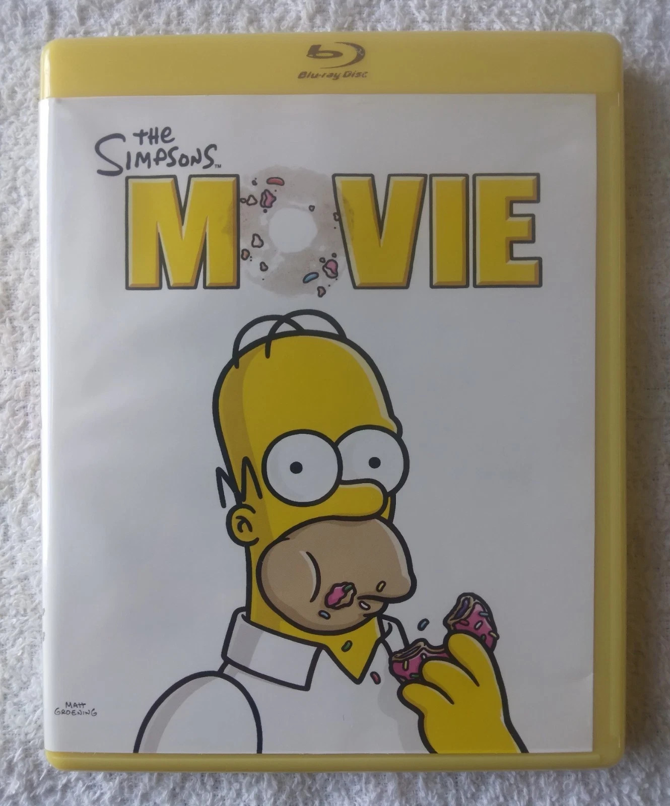 The Simpsons Movie (Blu-ray, 2007) with rare OOP yellow case