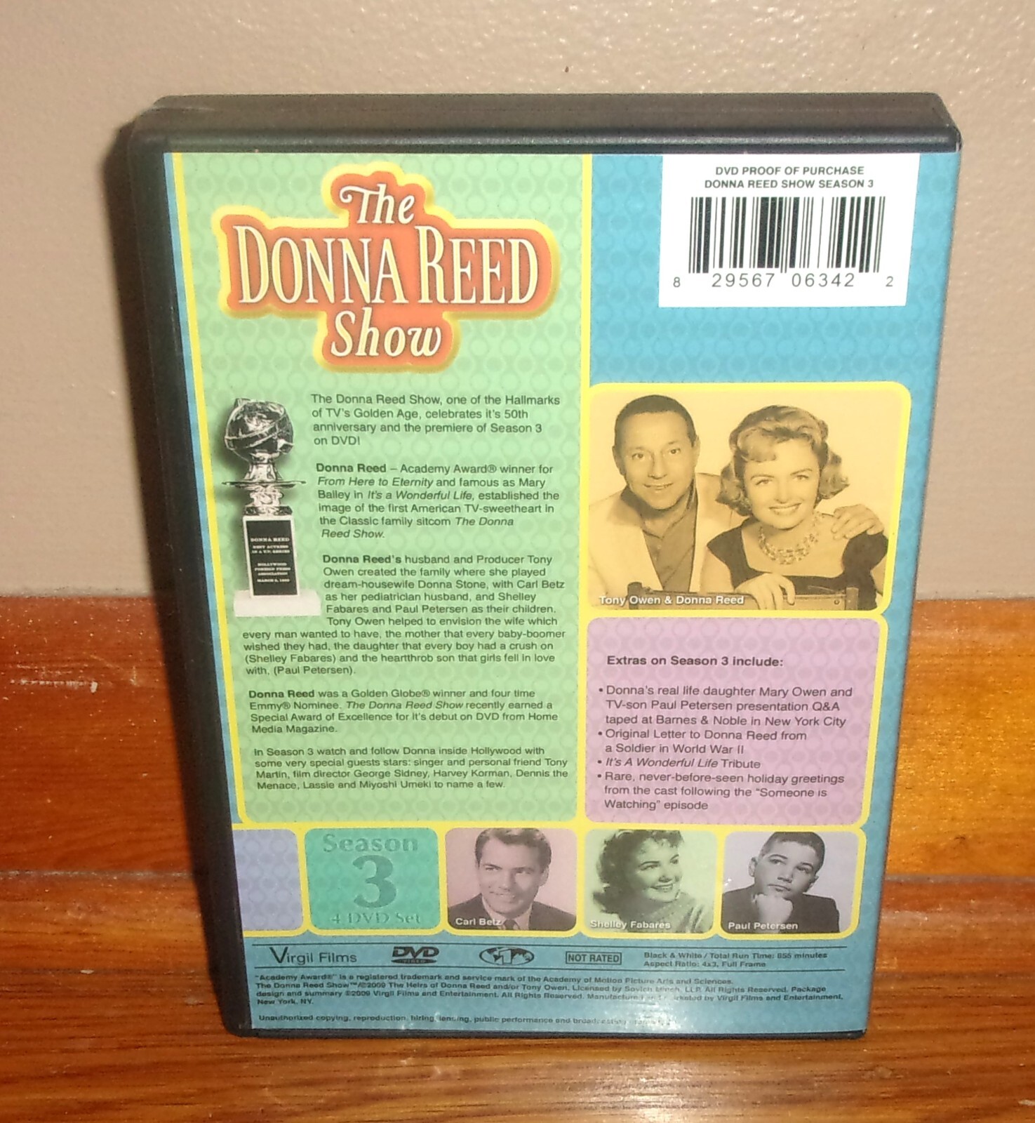 THE DONNA REED SHOW-Season 3-Virgil Films-38 Shows-Shelley Fabares-SUPERB 4 DVDs