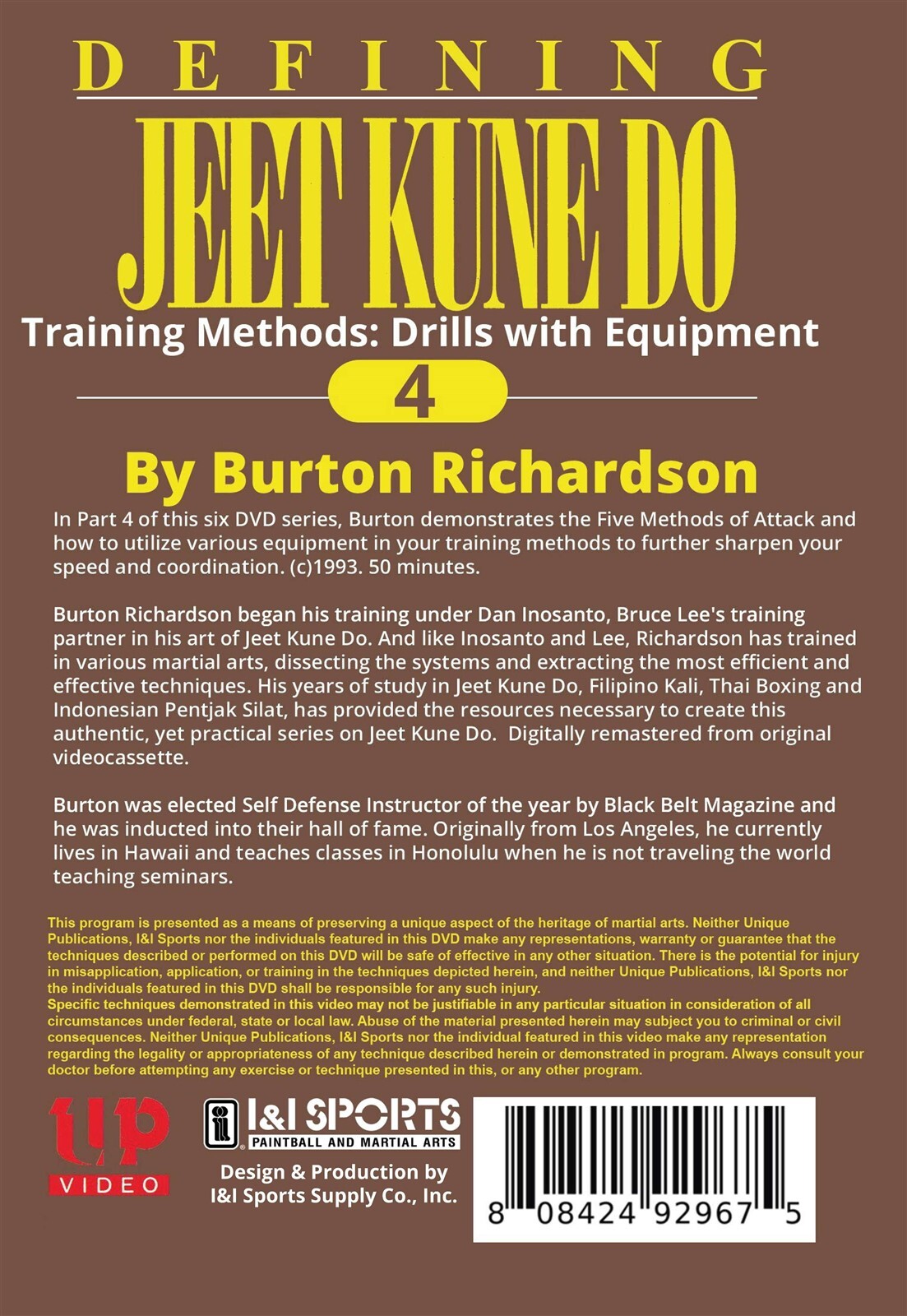 6 DVD SET Defining Bruce Lee Jeet Kune Do instructional by Burton Richardson