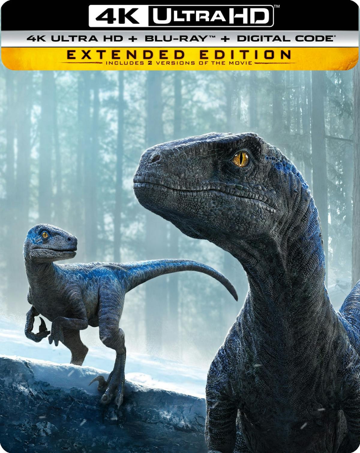 Jurassic World Dominion Limited Edition SteelBook 4K UHD Blu-ray Bryce Dallas