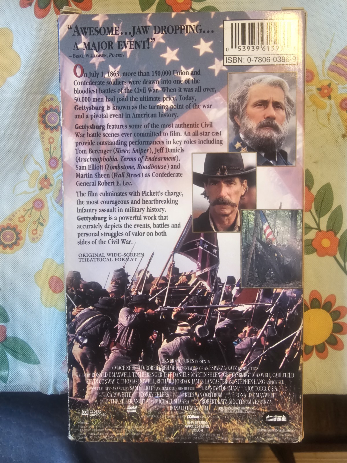 Gettysburg (VHS, 2 Tape Set, 1993) like new