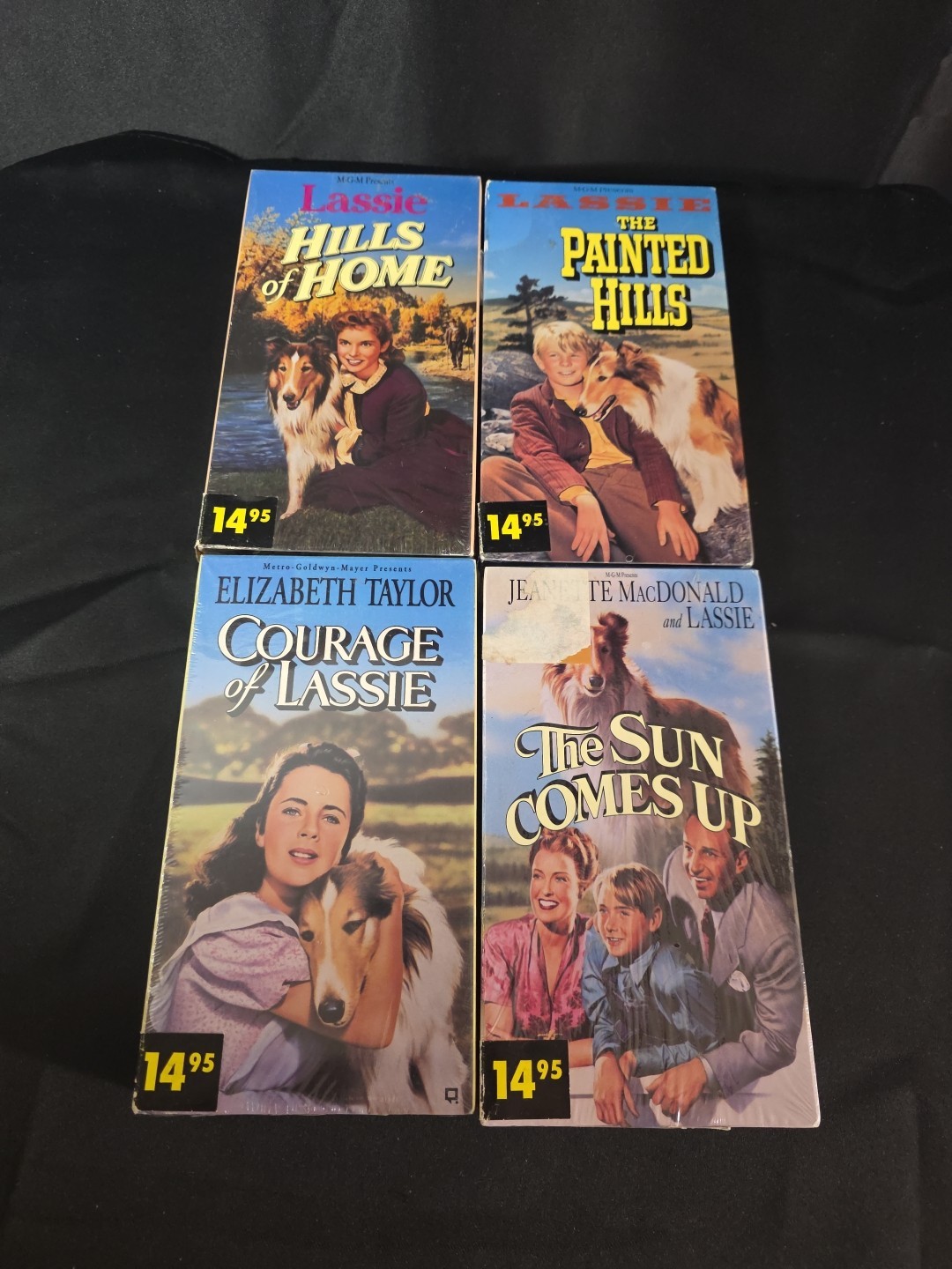Classic 1940s/1950s Lassie Movies Lot Of 4 New Sitll Sealed VHS Tapes