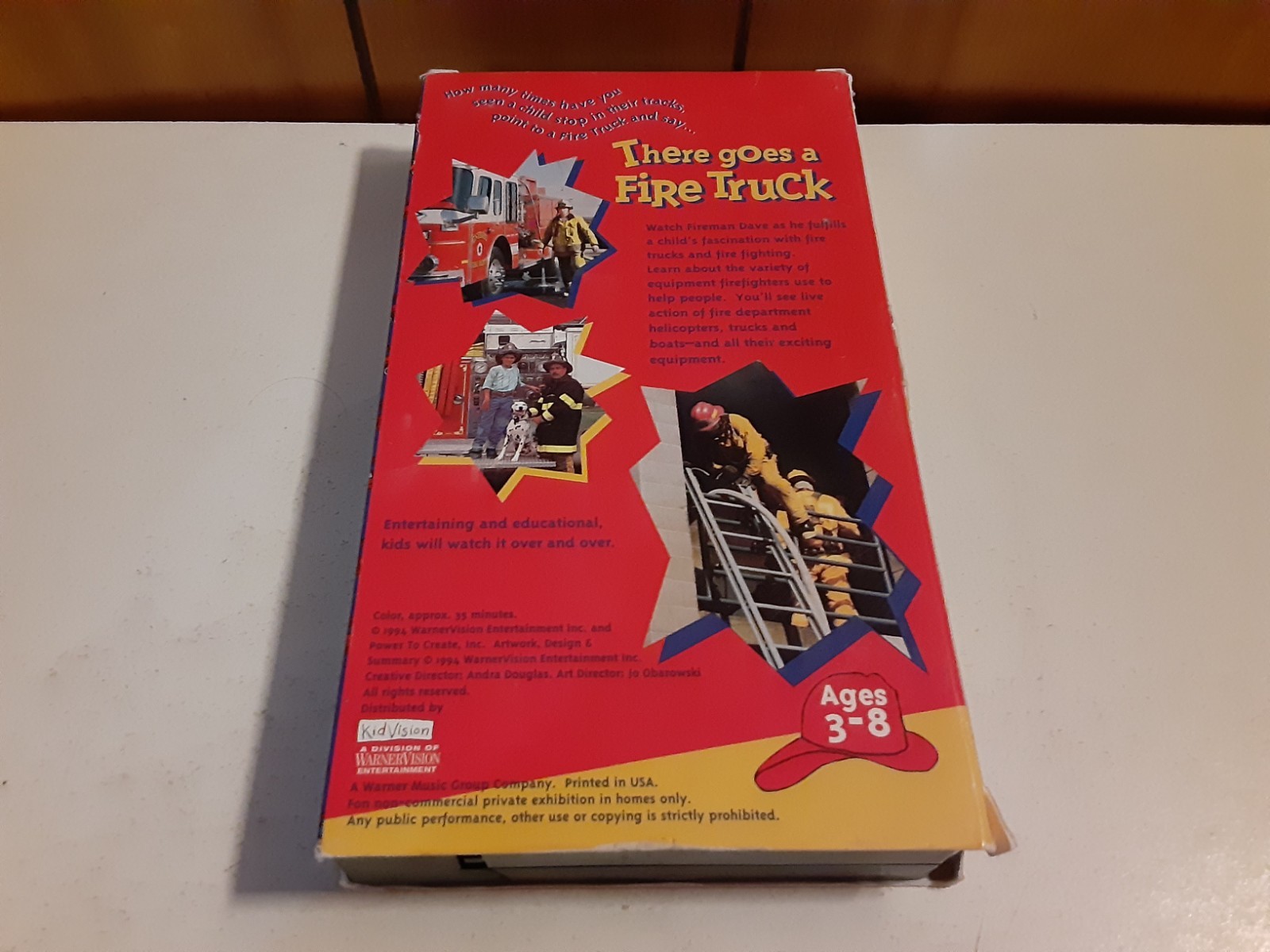 Real Wheels There Goes A Fire Truck VHS