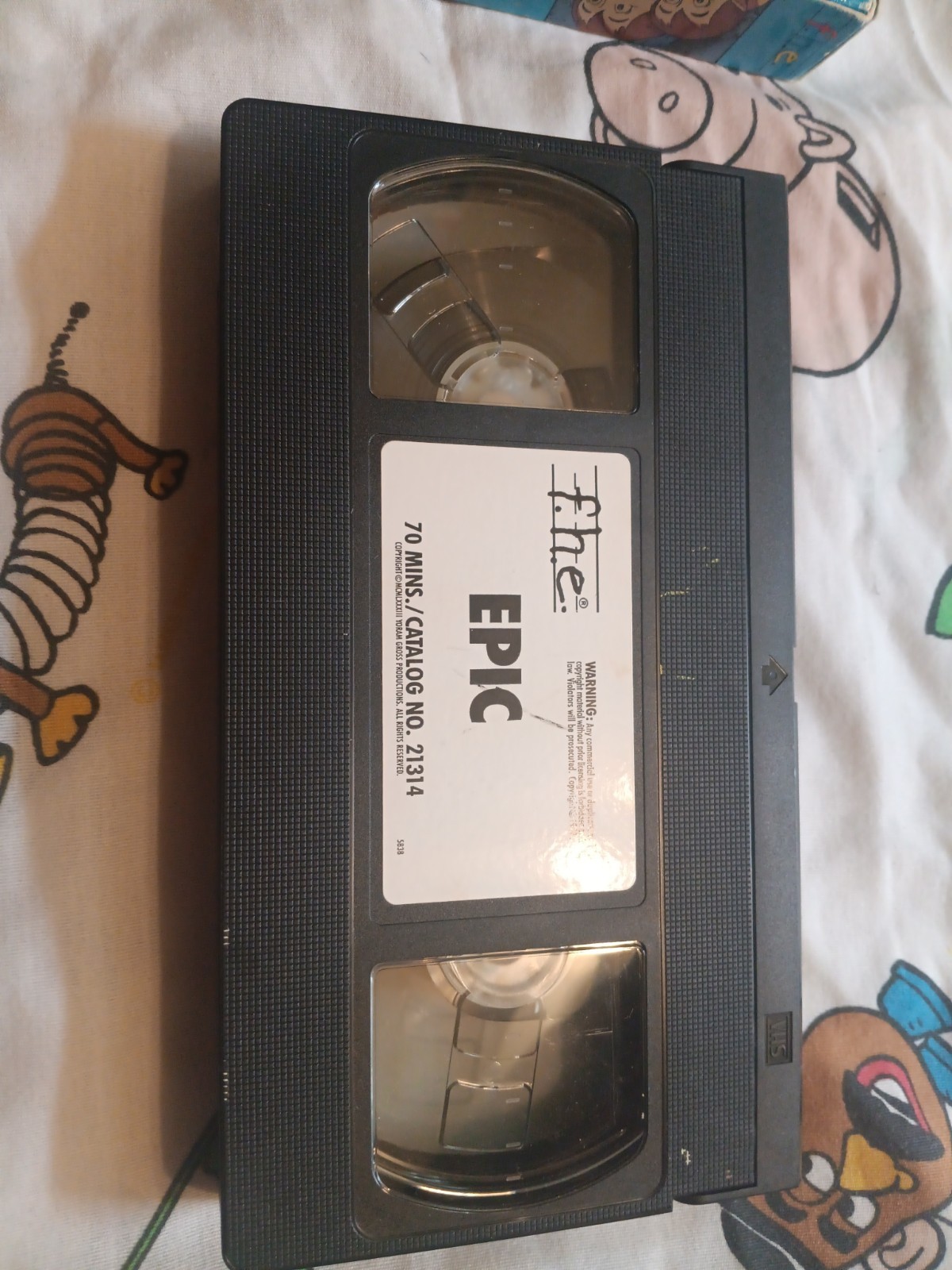 Epic Days of the Dinosaurs VHS Video 1993 F.H.E. Kids Video John Huston 1984