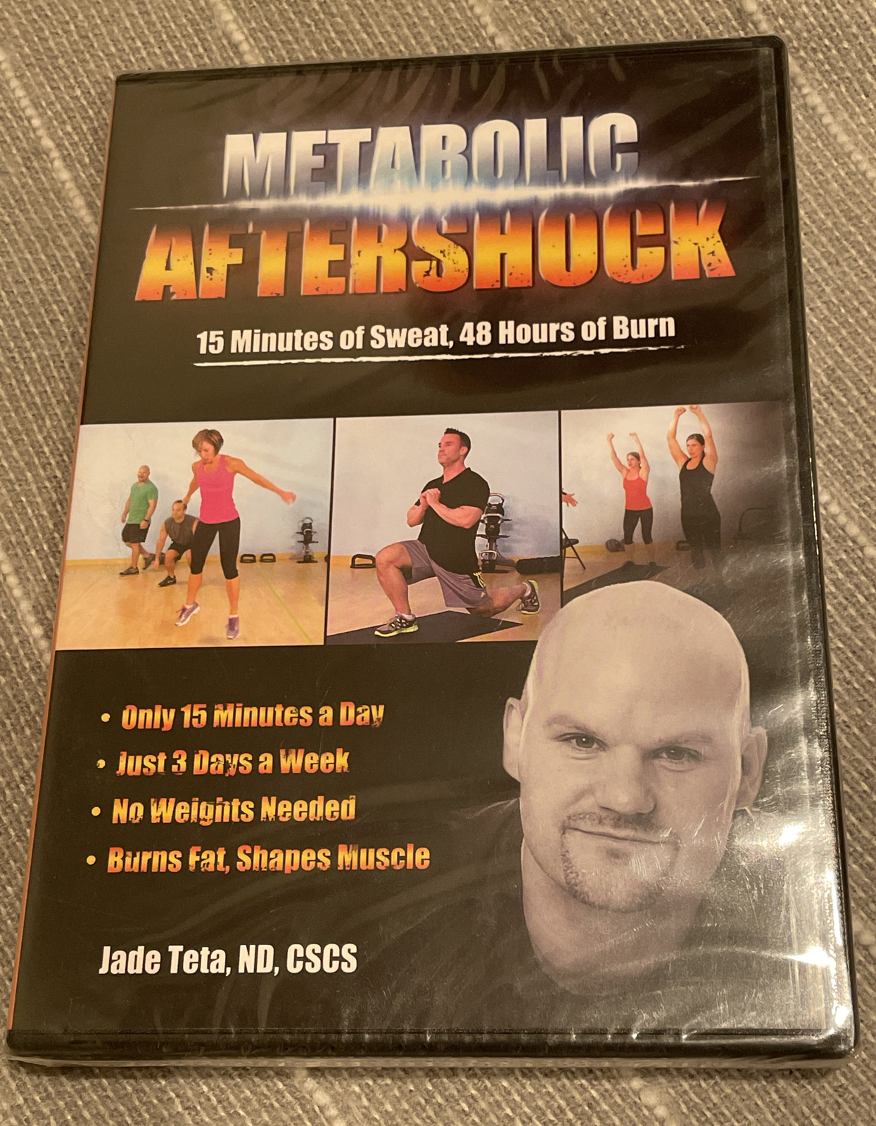 Metabolic Aftershock 15 Minutes of Sweat 48 Hours Burn 4 DVD Dr Jade Teta health