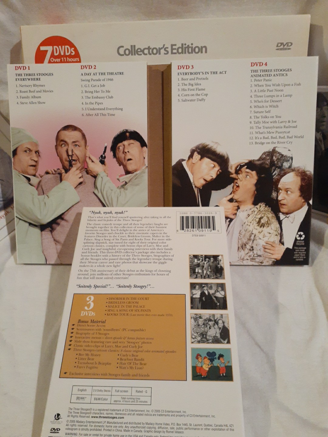 The Three Stooges Collector’s Edition 7 DVD Set Incl. Rare Photos!