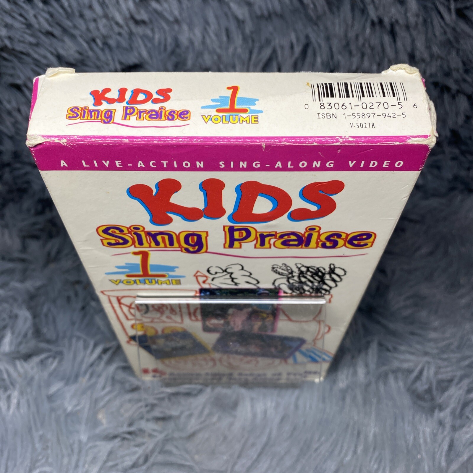 Kids Sing Praise Volume 1 VHS Live Action Sing Along Video 16 Songs Scripture