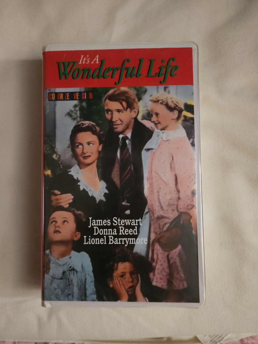 Its a Wonderful Life Movie VHS Tape Colorized Version. Classic!