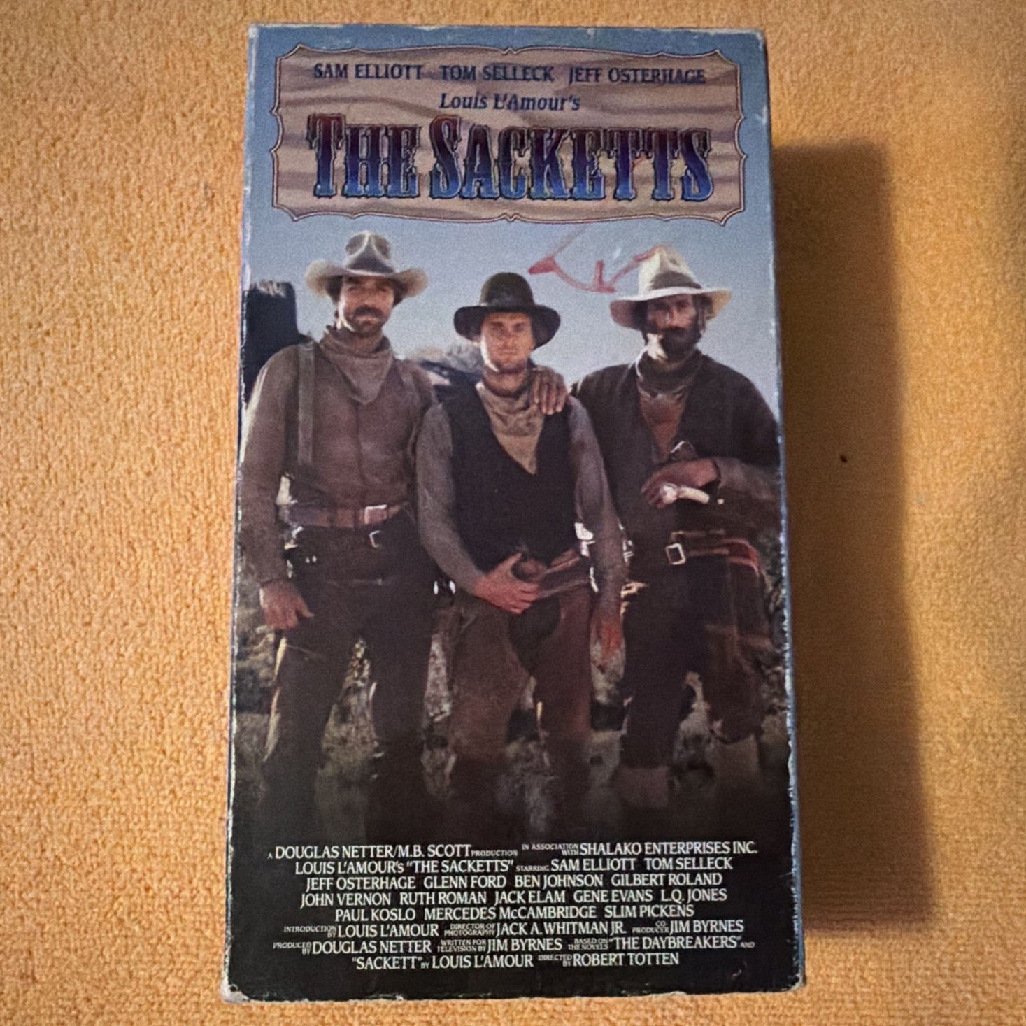 Warner Home Video The Sacketts VHS Box Set 2 Tapes (1979) NR NTSC Rental