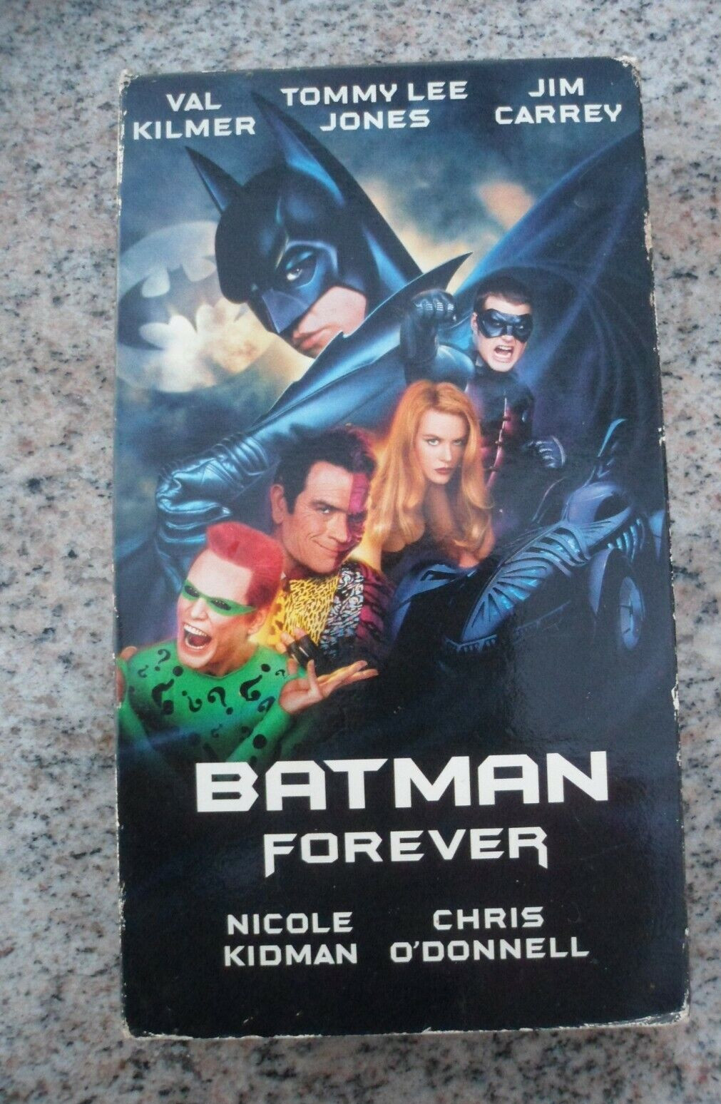 Batman Forever VHS Video Tape Movie 122 min 1995 Nicole Kidman Jim Carrey