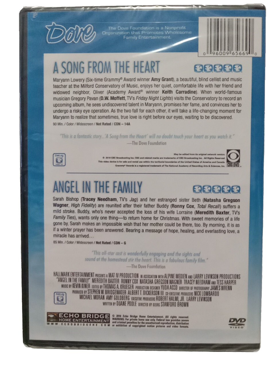 A Song from the Heart/Angel in the Family (DVD, 2010)