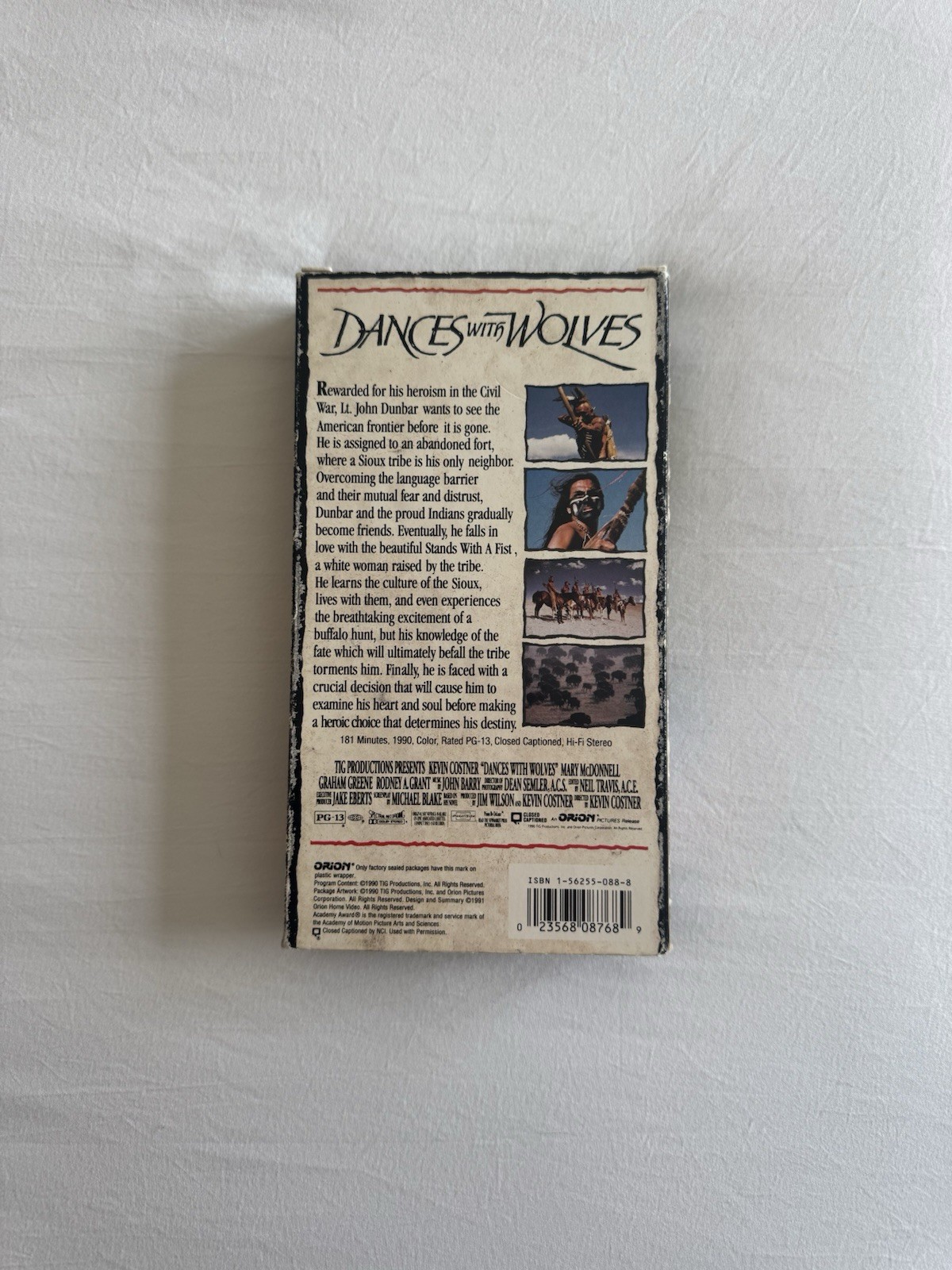 Dances with Wolves Closed Captioned Hi-Fi Stereo VHS 1990