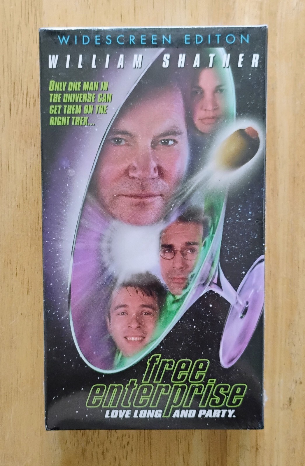 Free Enterprise- New Sealed VHS w/ Watermark – William Shatner – Audie England