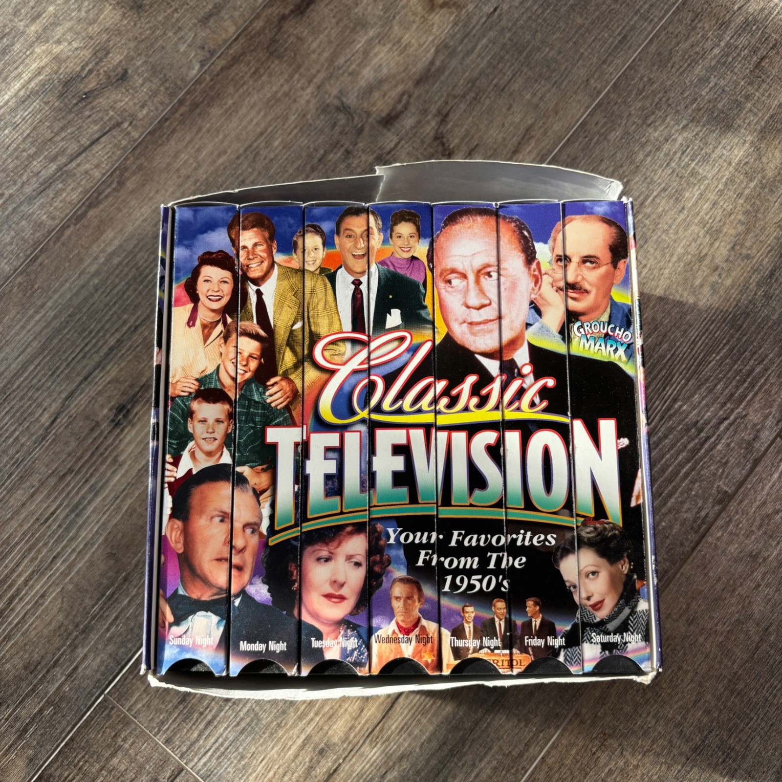 Classic Television 1950s TV Shows 7 VHS Video Box Set Groucho Marx Rare
