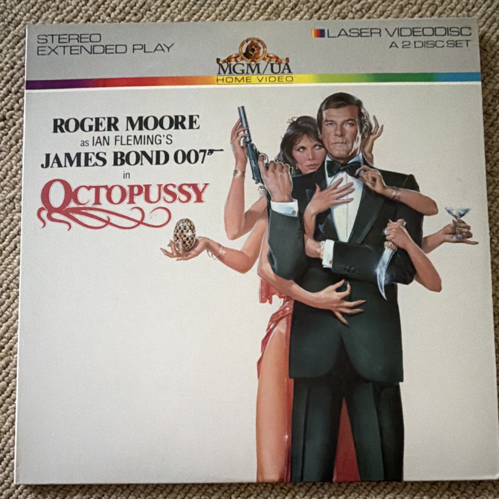 MGM/UA Octopussy LaserDisc Extended Play Box Set Roger Moore John Glen 1983