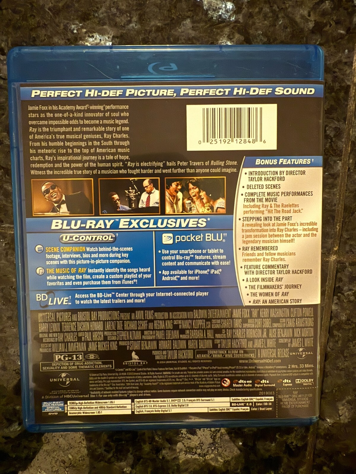 Ray (Blu-ray, 2004) w/ DVD – VERY GOOD