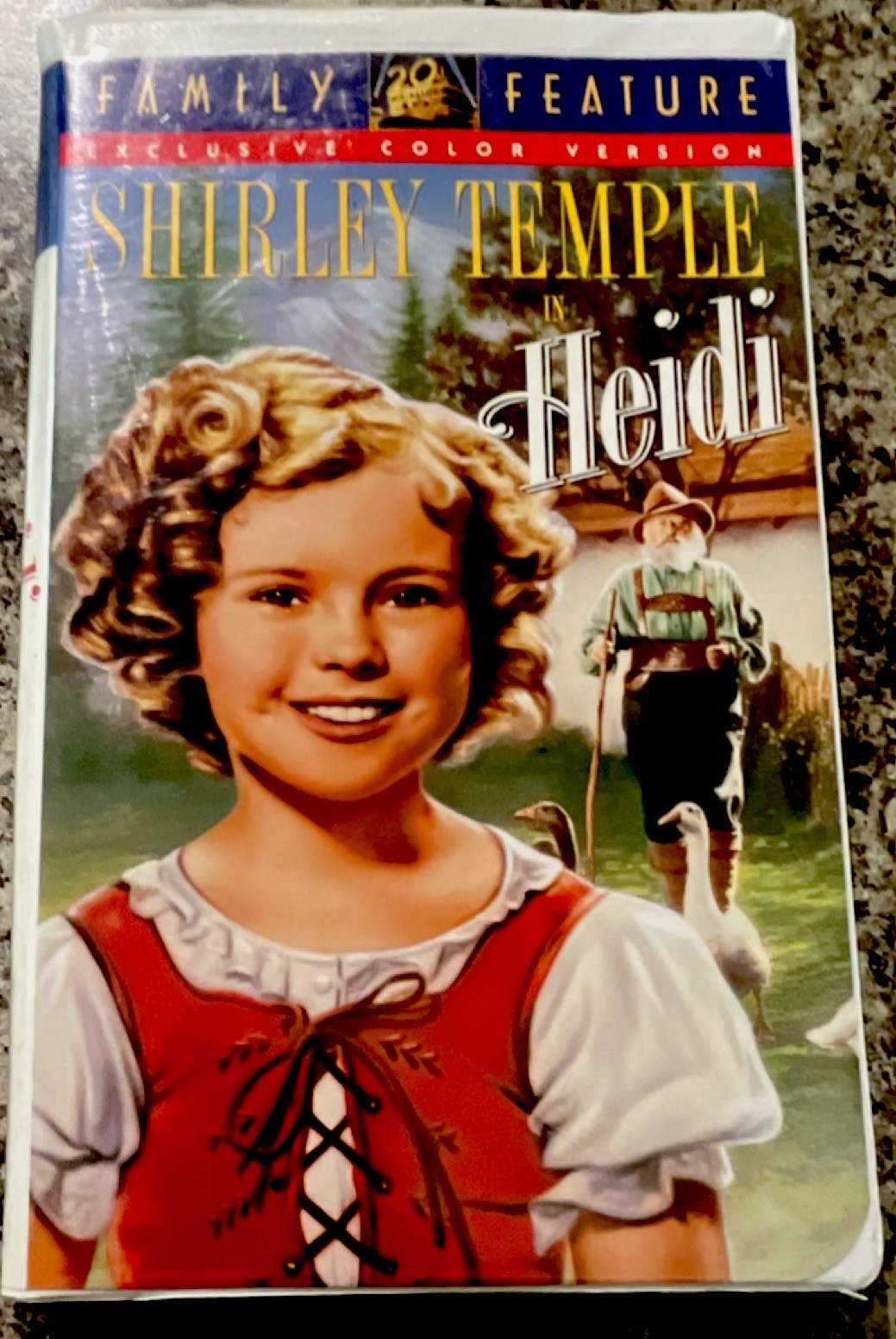 20th Century Fox Heidi VHS Family Feature Colorized Shirley Temple 1937