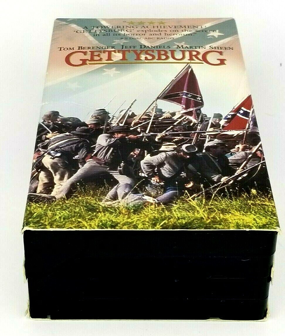 Gettysburg 1993 2-VHS Tape Widescreen Edition Turner Tested Martin Sheen