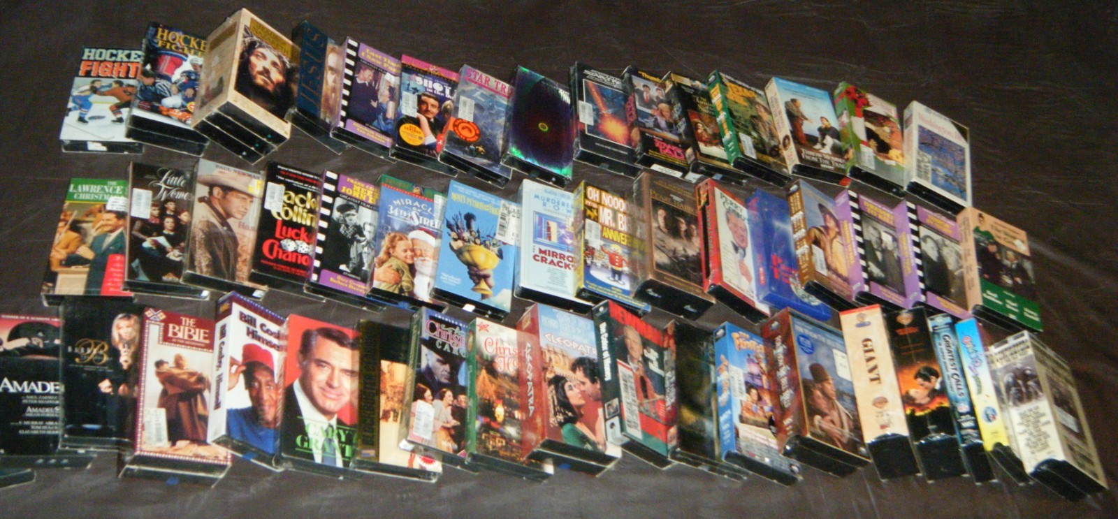 VHS Lot of 50 New Factory Sealed Assorted Titles/Movies (60 Video Cassettes)!