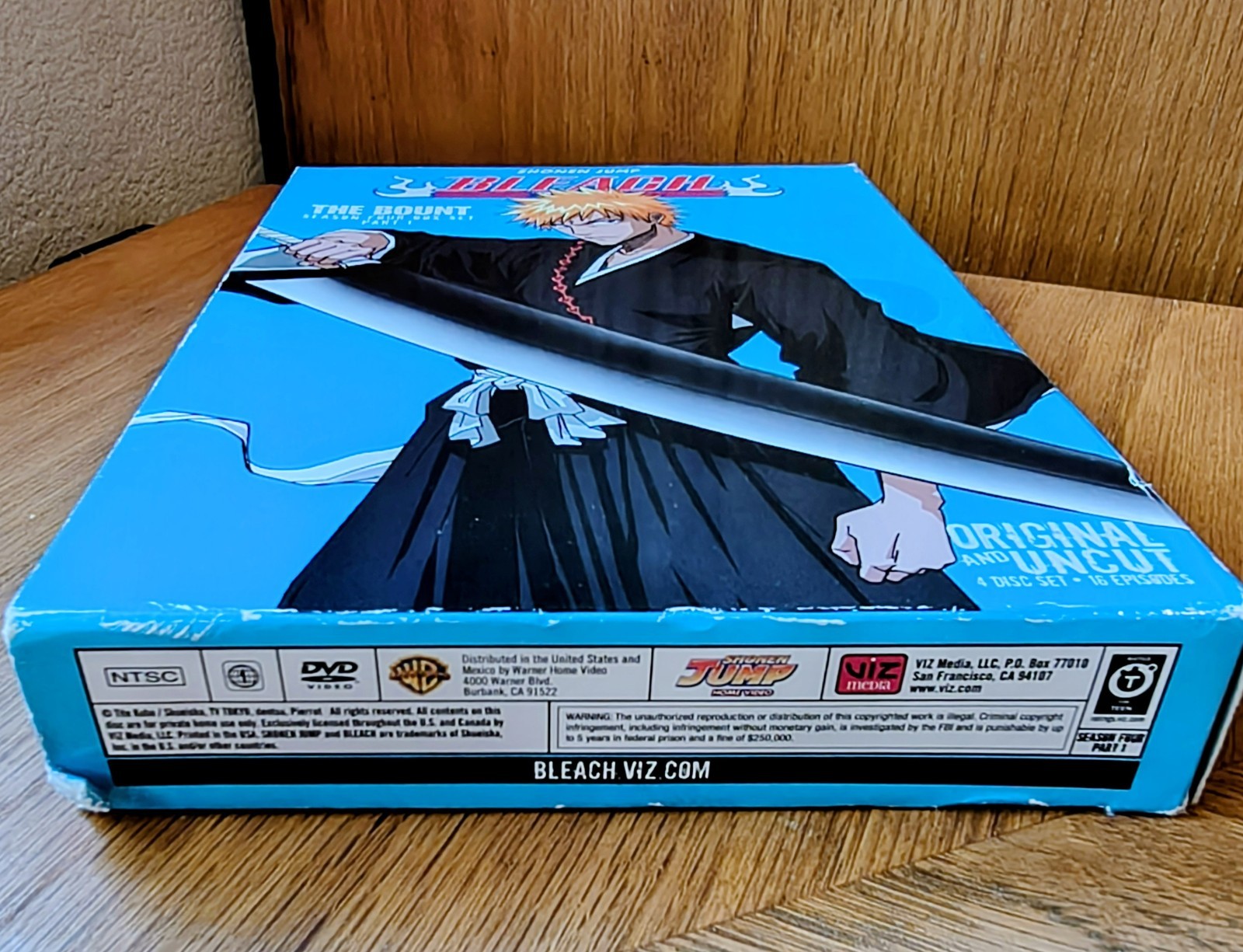 Bleach Season Four Uncut Box Set Part 1 ~ (4) Disc DVD Set Episodes 64-79 – A+++