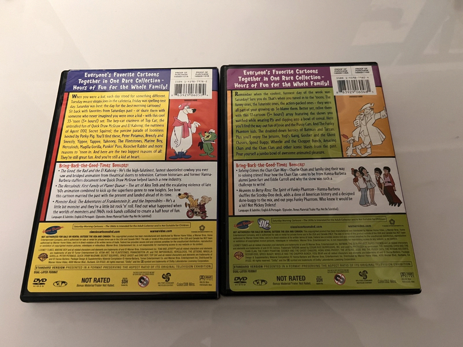Saturday Morning Cartoons: 1960s Vol. 1 & 1970s Vol. 1-24 shows on 4 DVDs