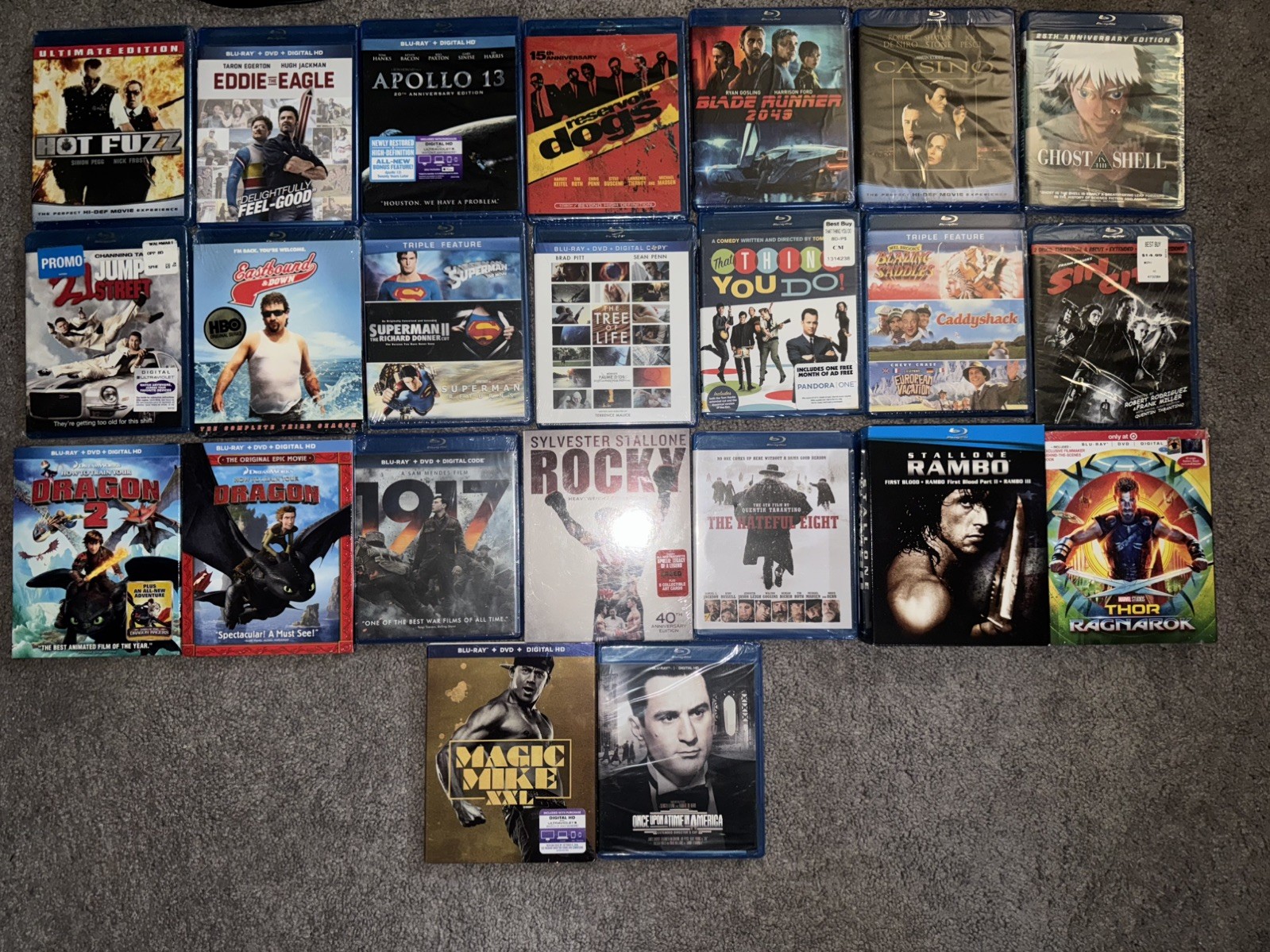 BRAND NEW SEALED 94 Blu Ray Lot, Movies/TV With Some Steelbooks, Great Variety!