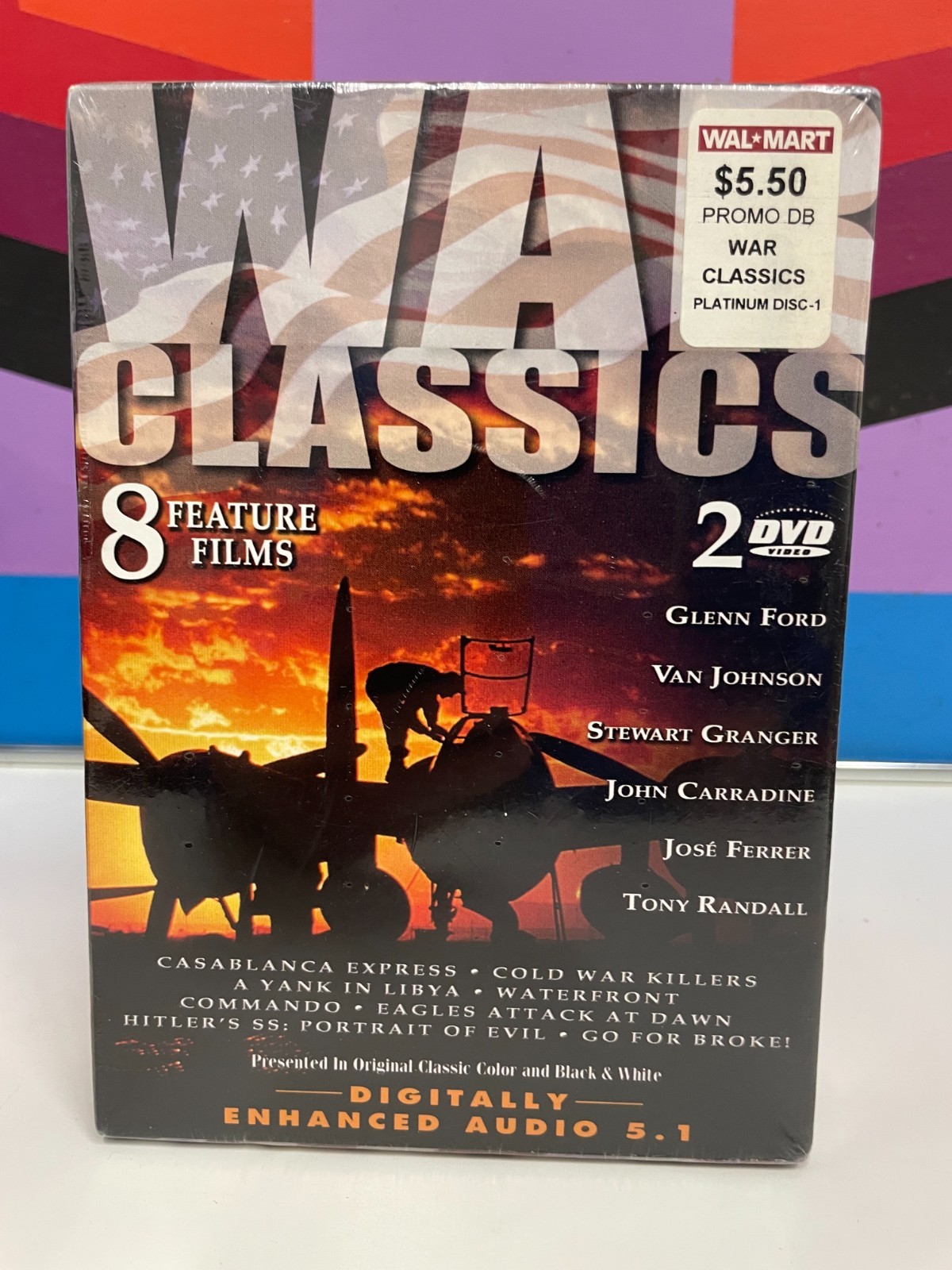 “War Classics” – Vol. 1: 8 Feature Films (DVD, 2003, 2-Disc Set) NEW SEALED