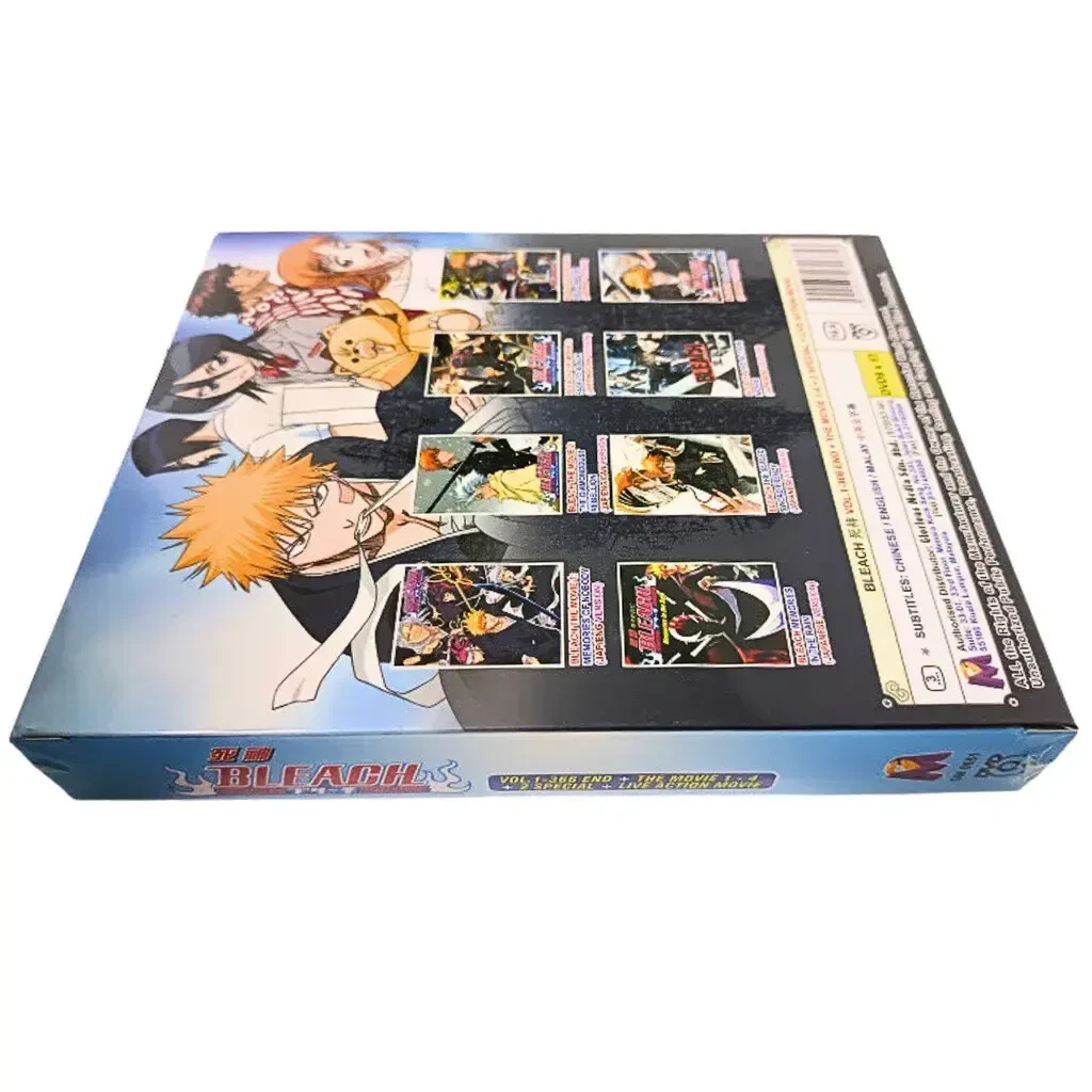 BLEACH + LIVE ACTION MOVIE – ANIME TV DVD (1-366 EPS+4 MOVIES+2 SP) SHIP FROM US