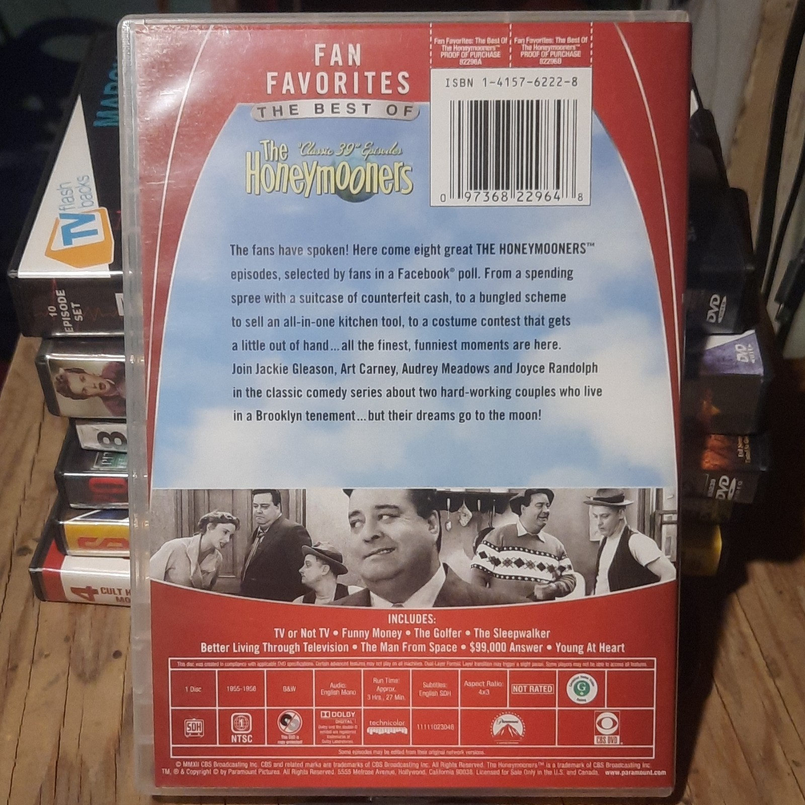 Fan Favorites: The Best of The Honeymooners (DVD) NTSC 4:3 NR 207 Min Tall Case