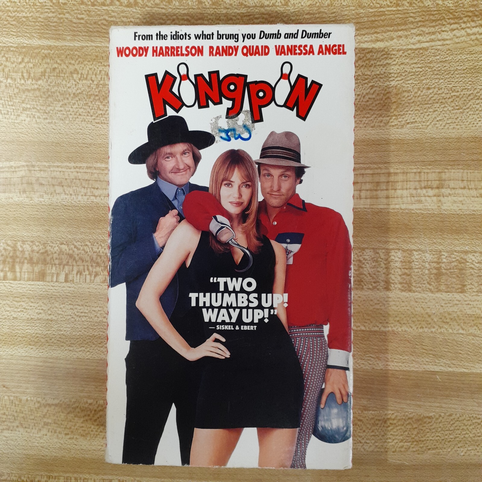 Kingpin 1996 VHS Farrelly Brothers Blockbuster Rent Woody Harrelson Bill Murray