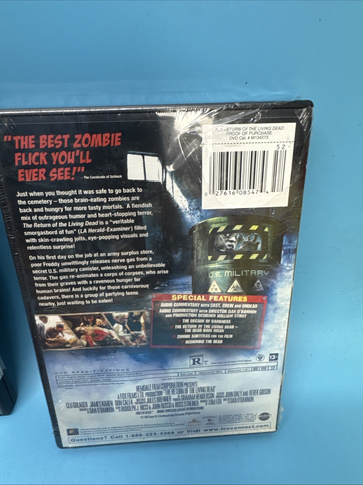 LOT OF 6 HORROR MOVIES NIGHT & RETURN OF THE LIVING DEAD ~ DEAD HATE THE LIVING