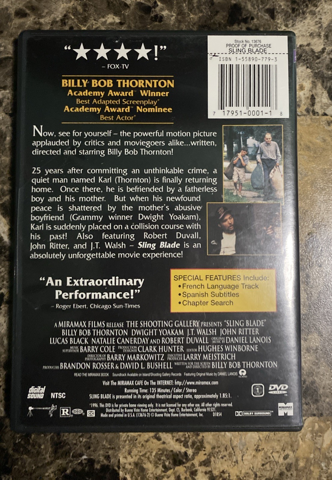 Sling Blade DVD 1996 Used